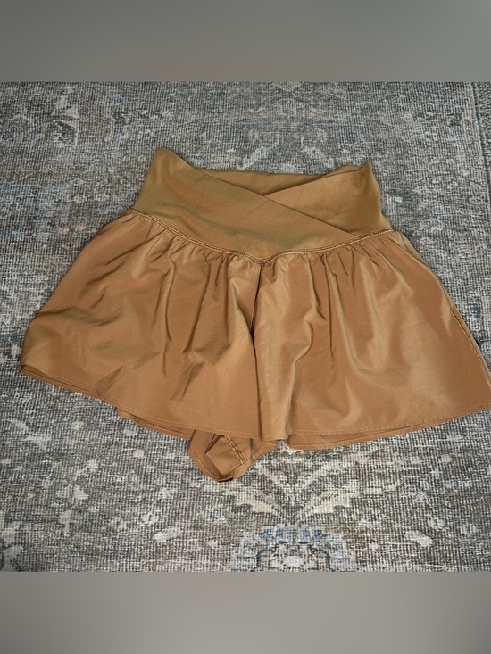 aerie Pants - Offline Aerie Real Me Crossover Shorts Camel Yellow/Brown Size Small